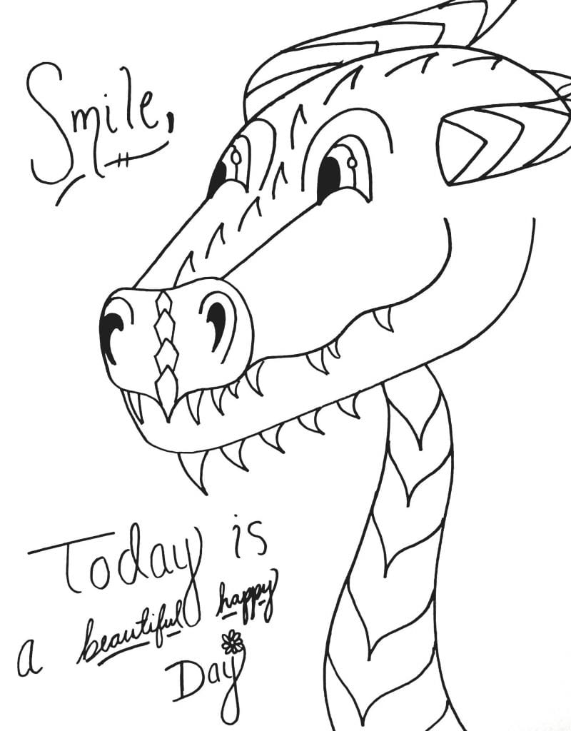 Dinosaur Coloring Page - Todays Beautiful Day